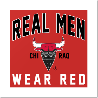 REAL MAN WEAR RED Posters and Art